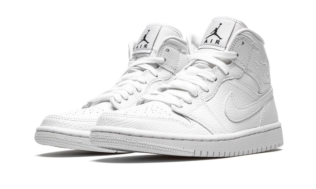 AIR JORDAN 1 MID WMNS White Snakeskin BQ6472 110