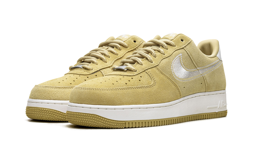 Nike Air Force 1 Low '07 LV8 Buff Gold Sail Embroidered Swoosh HJ4465 700