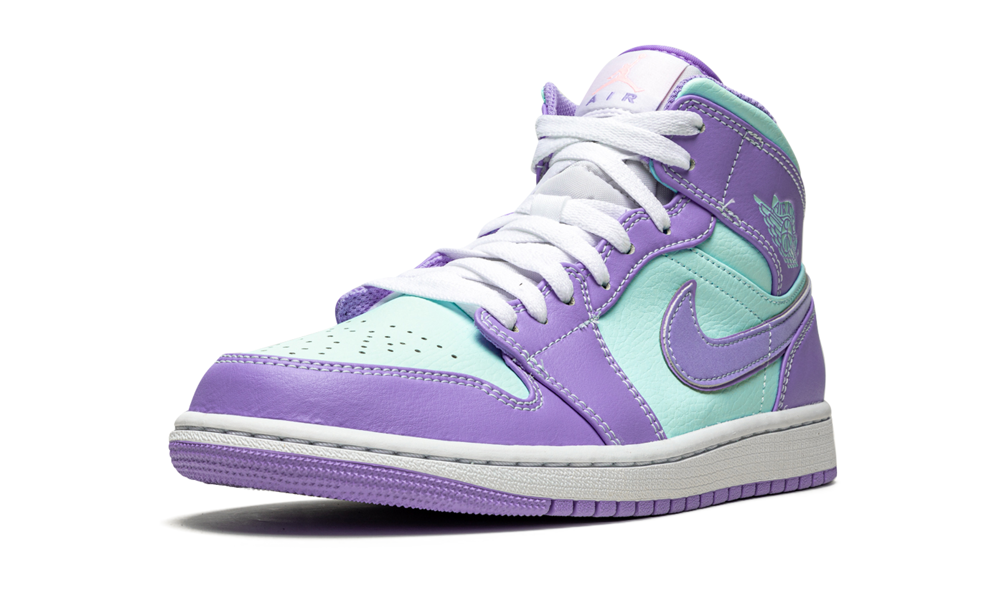 Air Jordan 1 Mid Purple Pulse / Glacier Blue 554724 500