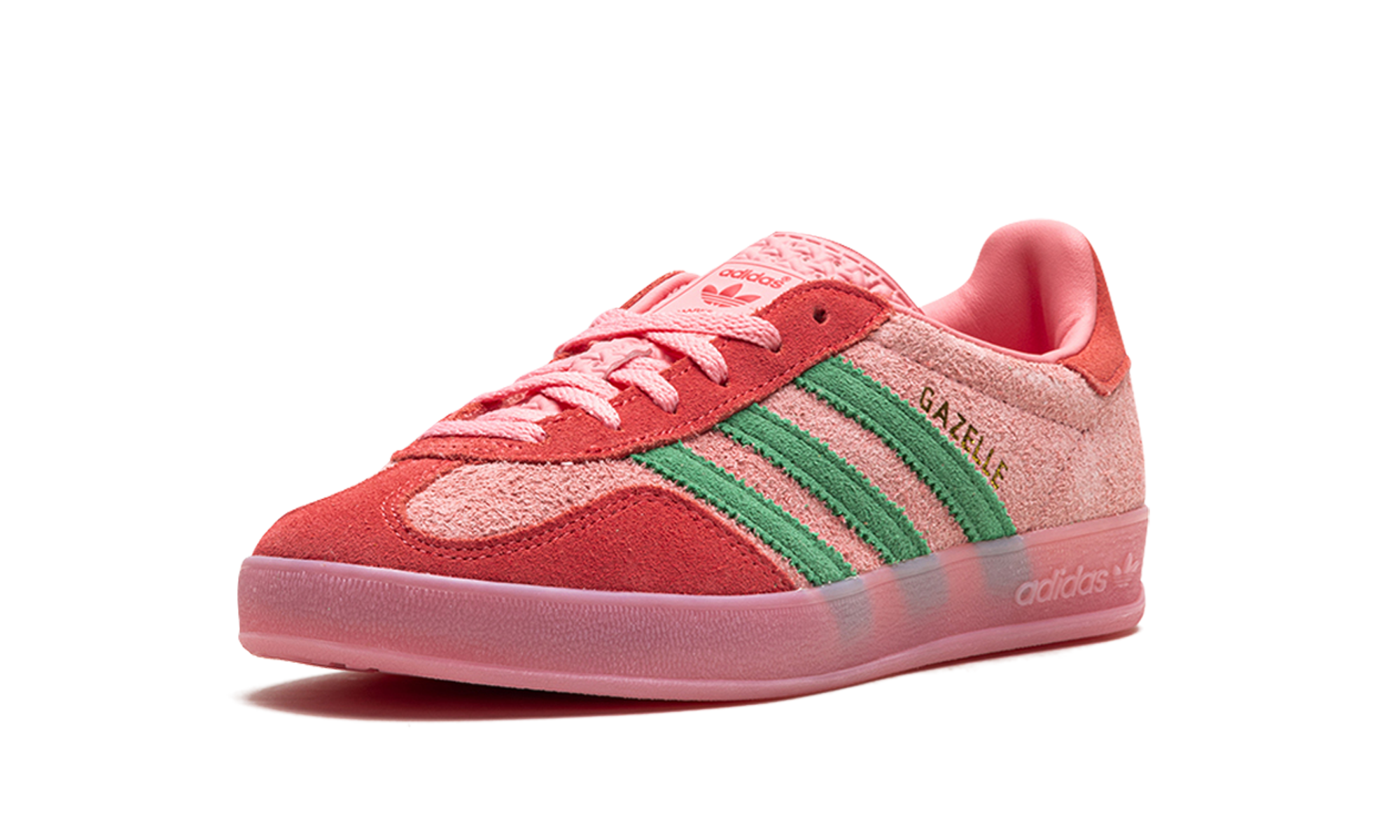 Adidas Gazelle Indoor WMNS Semi Pink Spark Preloved Scarlet IG6782
