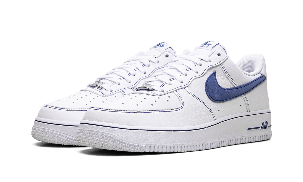 Nike Air Force 1 '07 LV8 White Deep Royal Contrast Stitch HQ2037 100