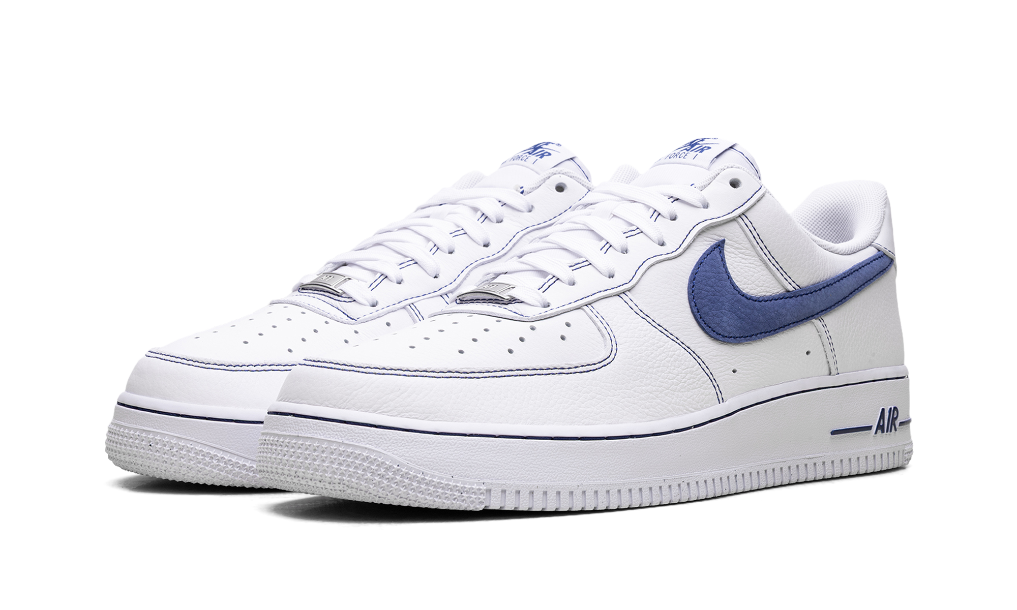 Nike Air Force 1 '07 LV8 White Deep Royal Contrast Stitch HQ2037 100