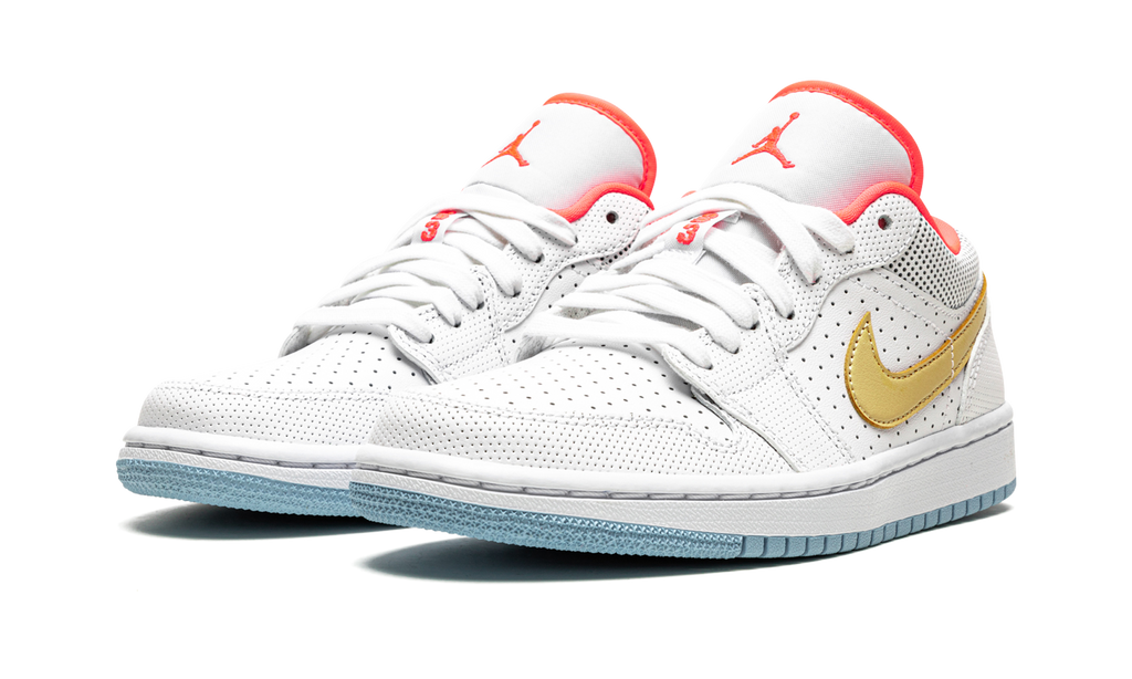 AIR JORDAN 1 LO SE WMNS White / Sesame / Flash Crimson DC9509 100