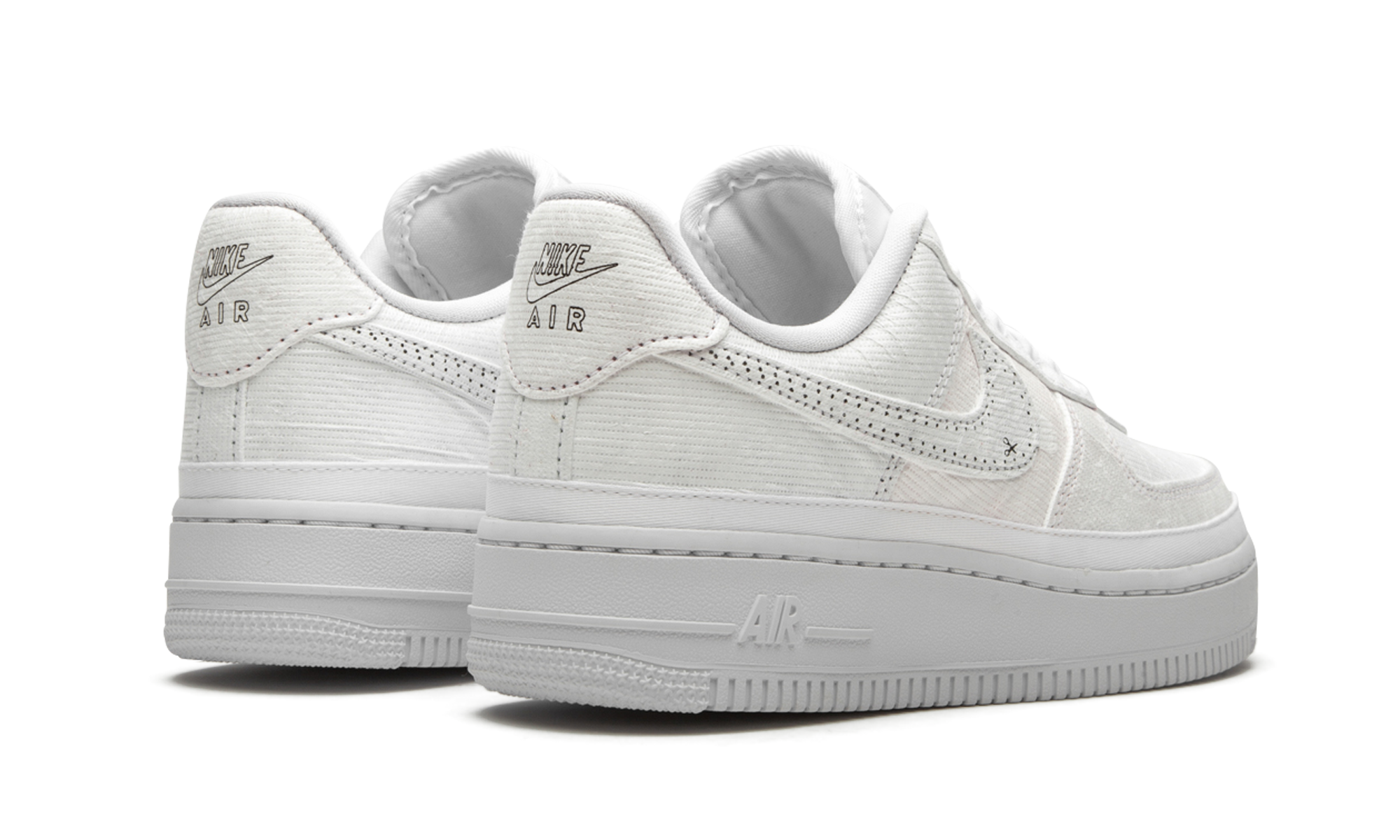 Nike AIR FORCE 1 LO LX WMNS Reveal - Black Swoosh CJ1650 100