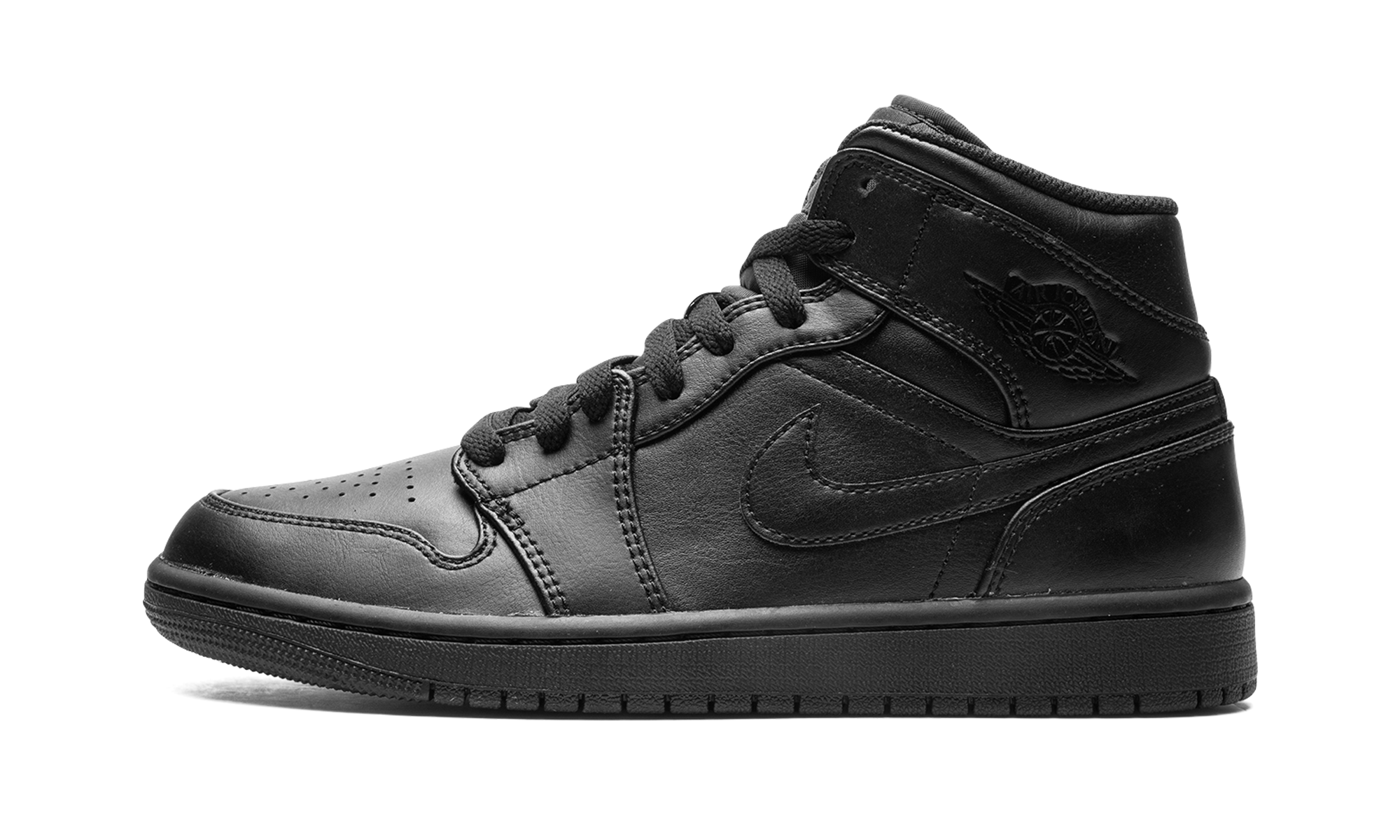 Air Jordan 1 Mid Triple Black 554724 093
