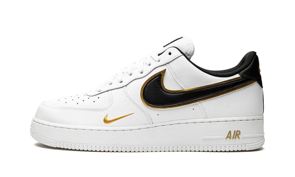 Nike Air Force 1 '07 LV8 Double Swoosh - White / Black / Gold DA8481 100