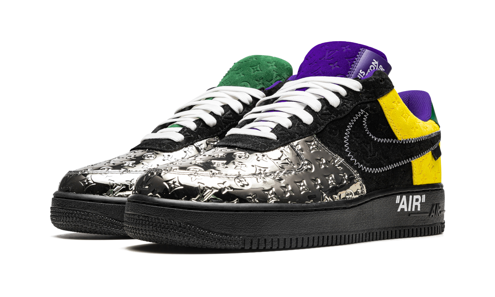Nike Louis Vuitton Air Force 1 Low Virgil Abloh - Purple Dusk/Metallic Silver 1A9VCC