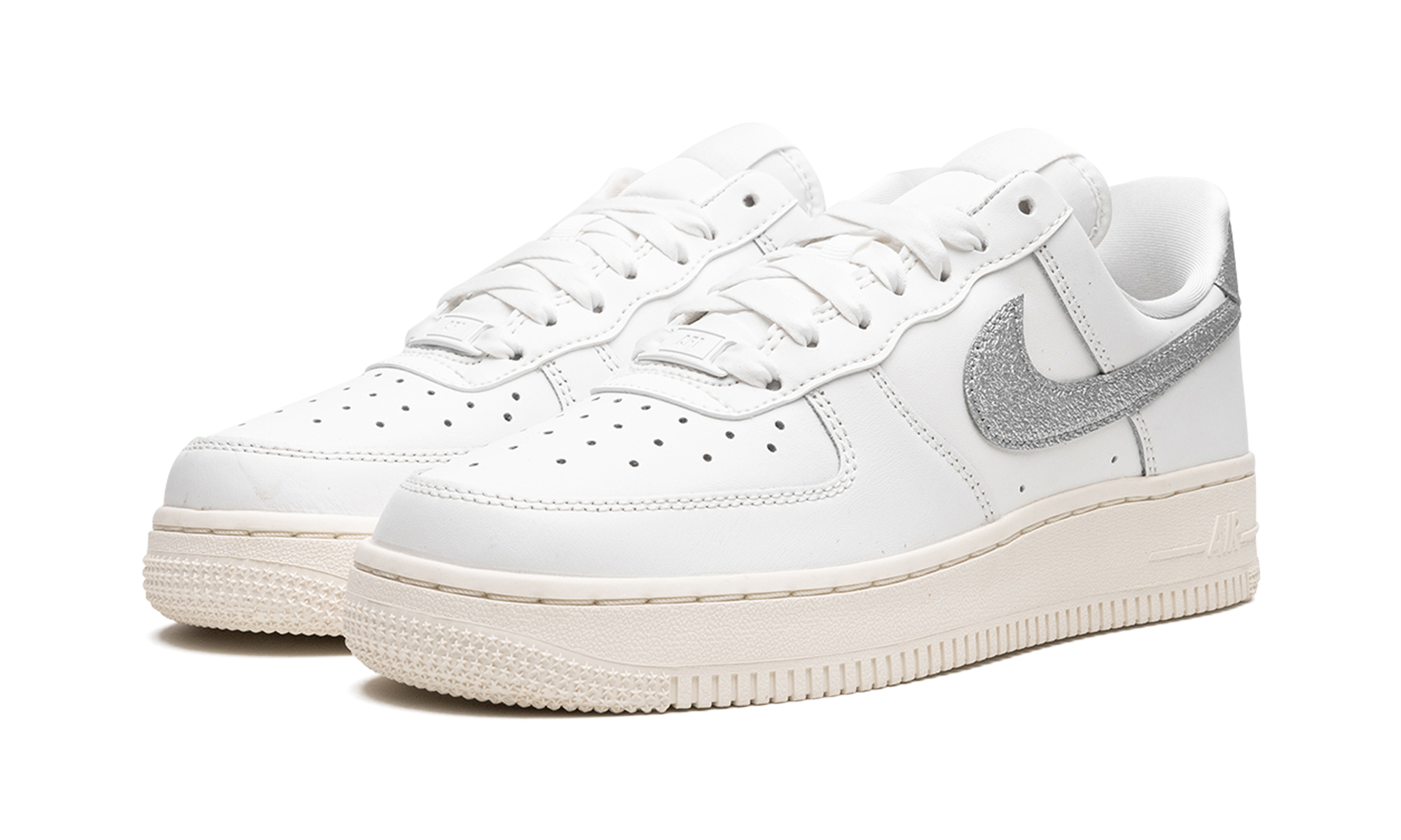 Nike AIR FORCE 1 '07 MNS WMNS Summit White Sail White Metallic Silver DQ7569 100