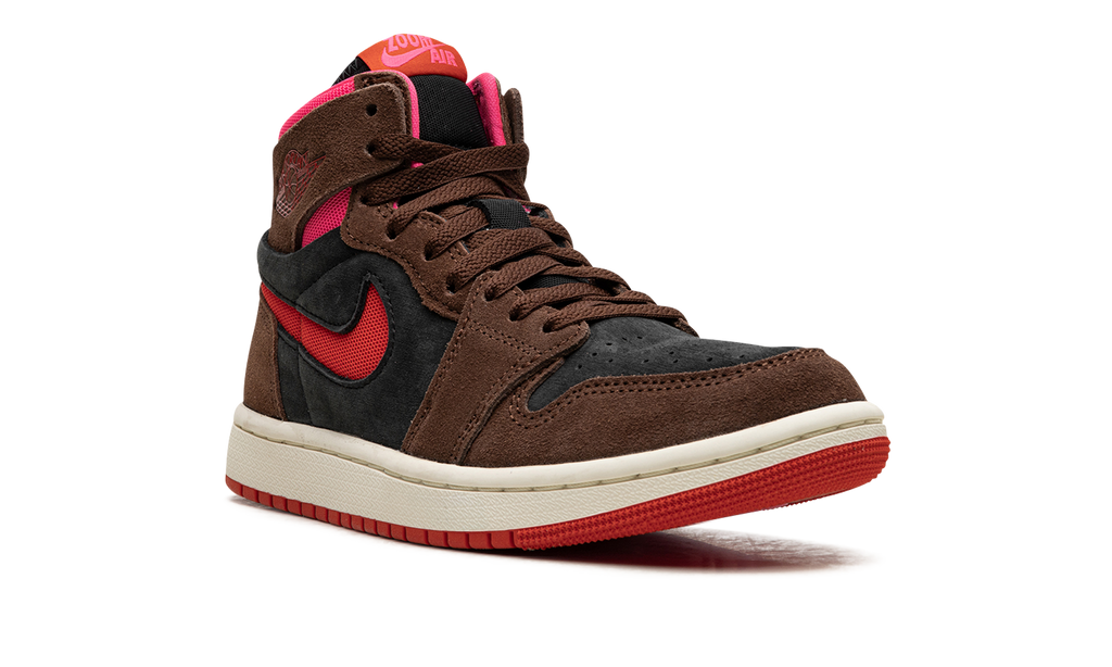 AIR JORDAN 1 ZOOM AIR CMFT WMNS Cacao Wow/Picante Red/Black/Hyper Pink
