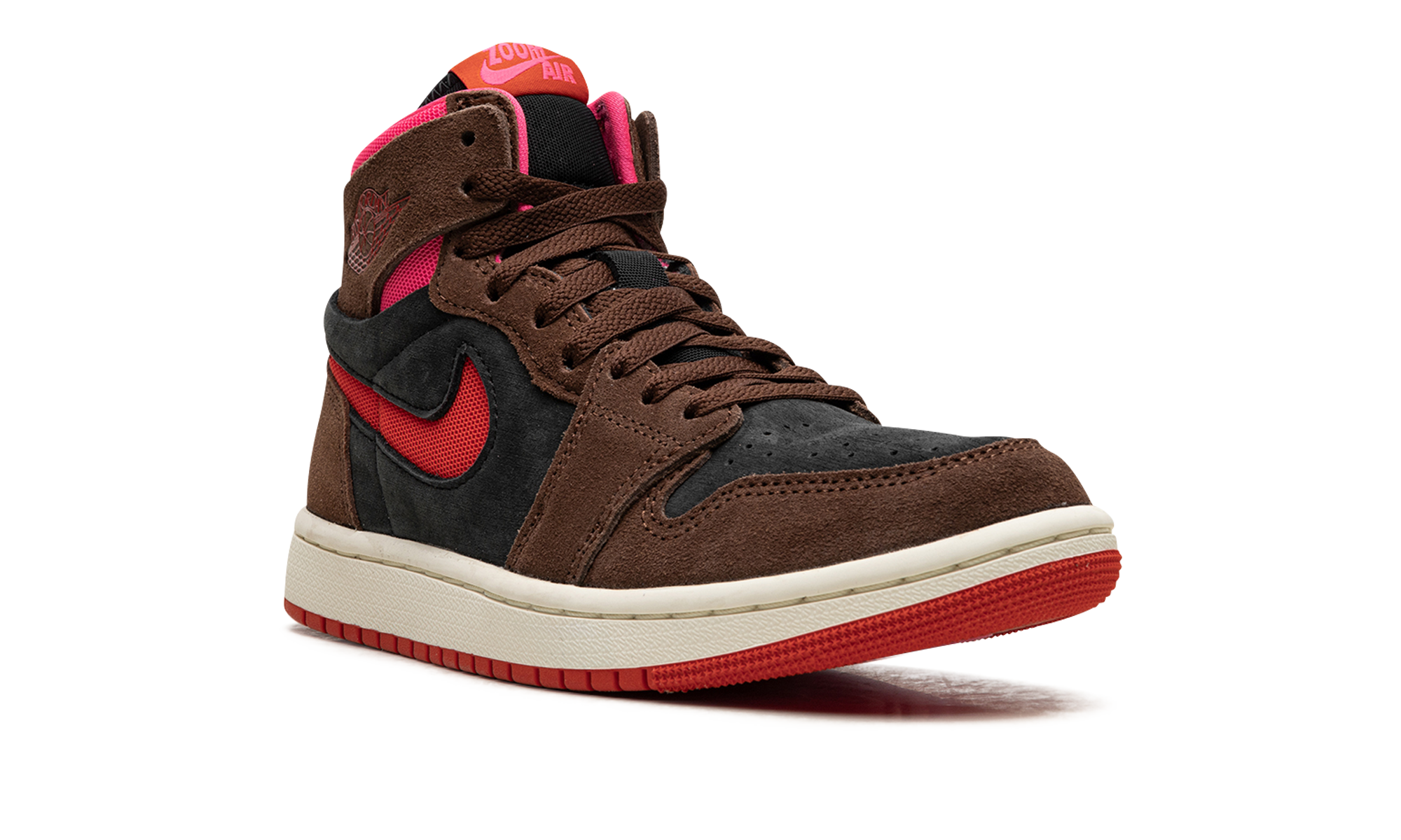 AIR JORDAN 1 ZOOM AIR CMFT WMNS Cacao Wow/Picante Red/Black/Hyper Pink