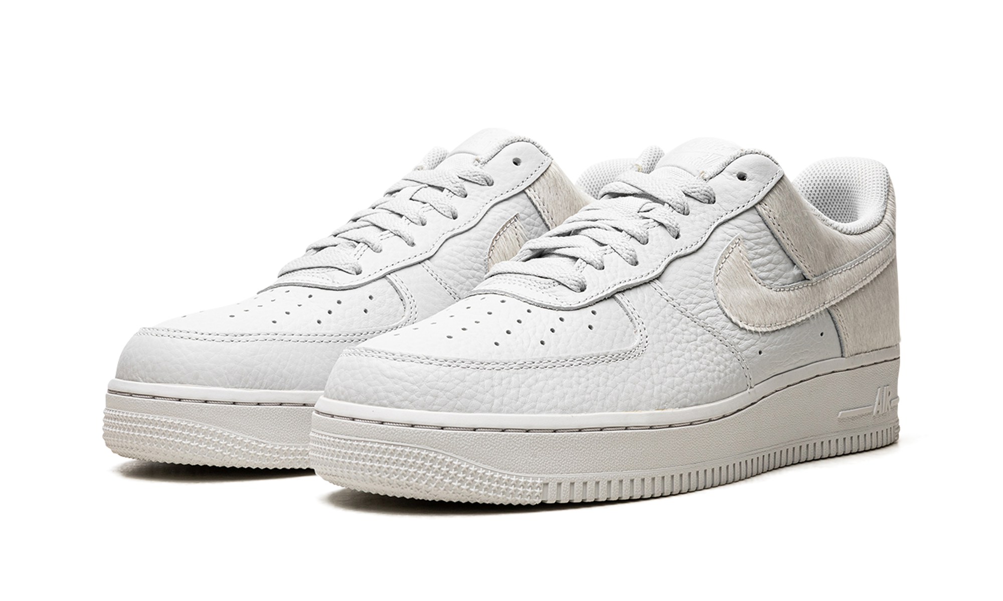 Nike AIr Force 1 White Pony Hair Heel DM9088 001