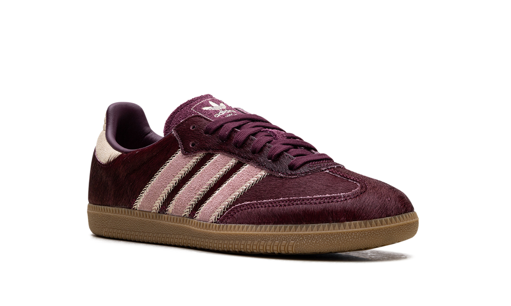 Adidas Samba OG WMNS Maroon Sand Strata Pony JP5330