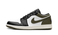 Air Jordan 1 Low Black Toe Medium Olive 553558 092
