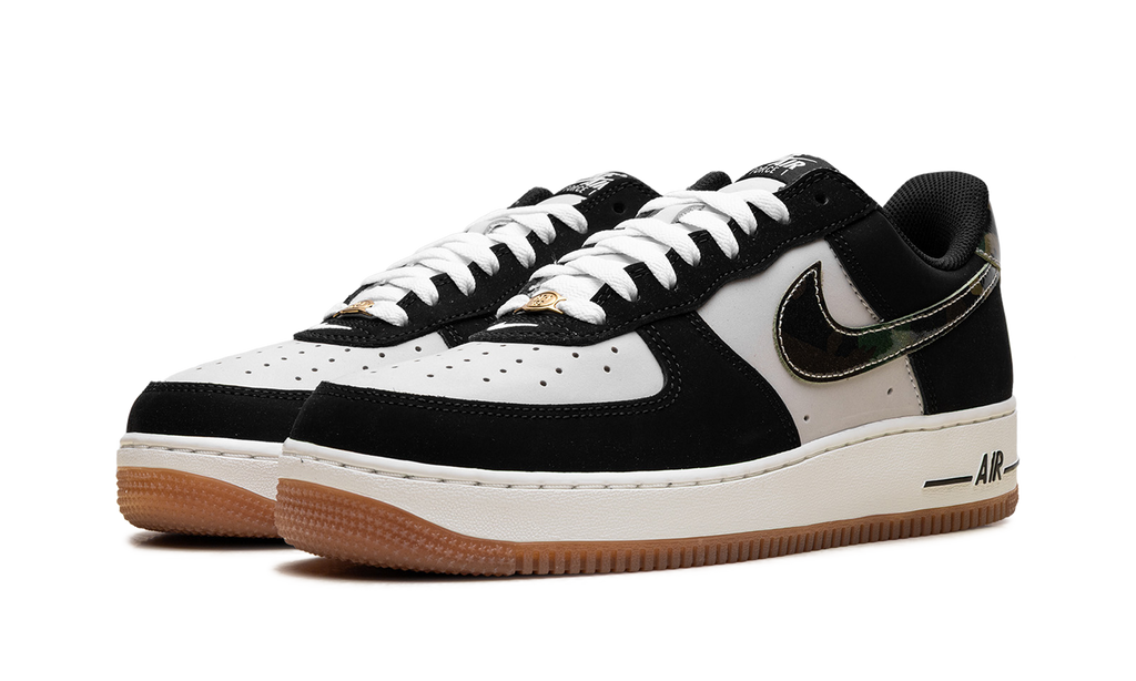 Nike Air Force 1 Low '07 LV8 Black Patent Camo Swoosh HQ1967 100