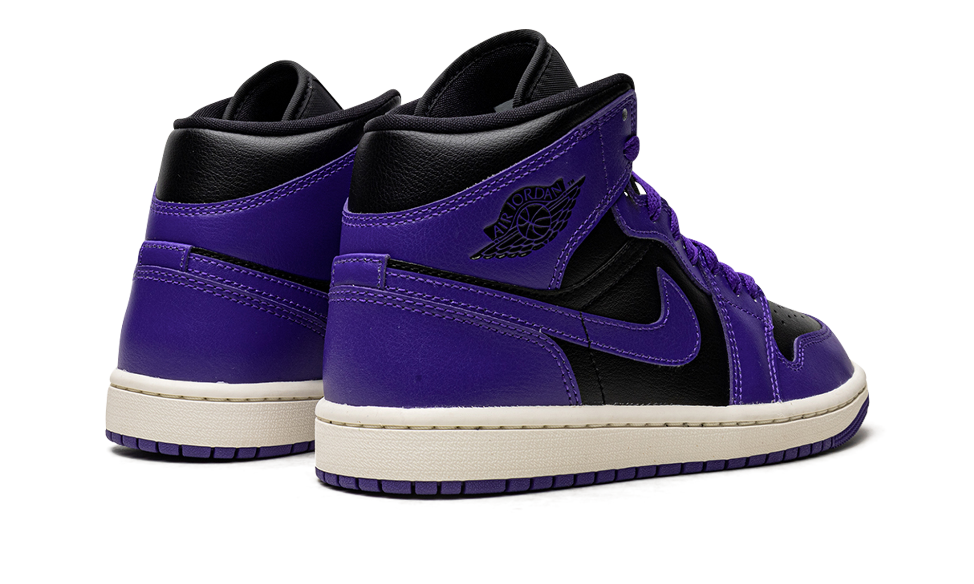 JORDAN 1 MID WMNS Black/Purple BQ6472 051