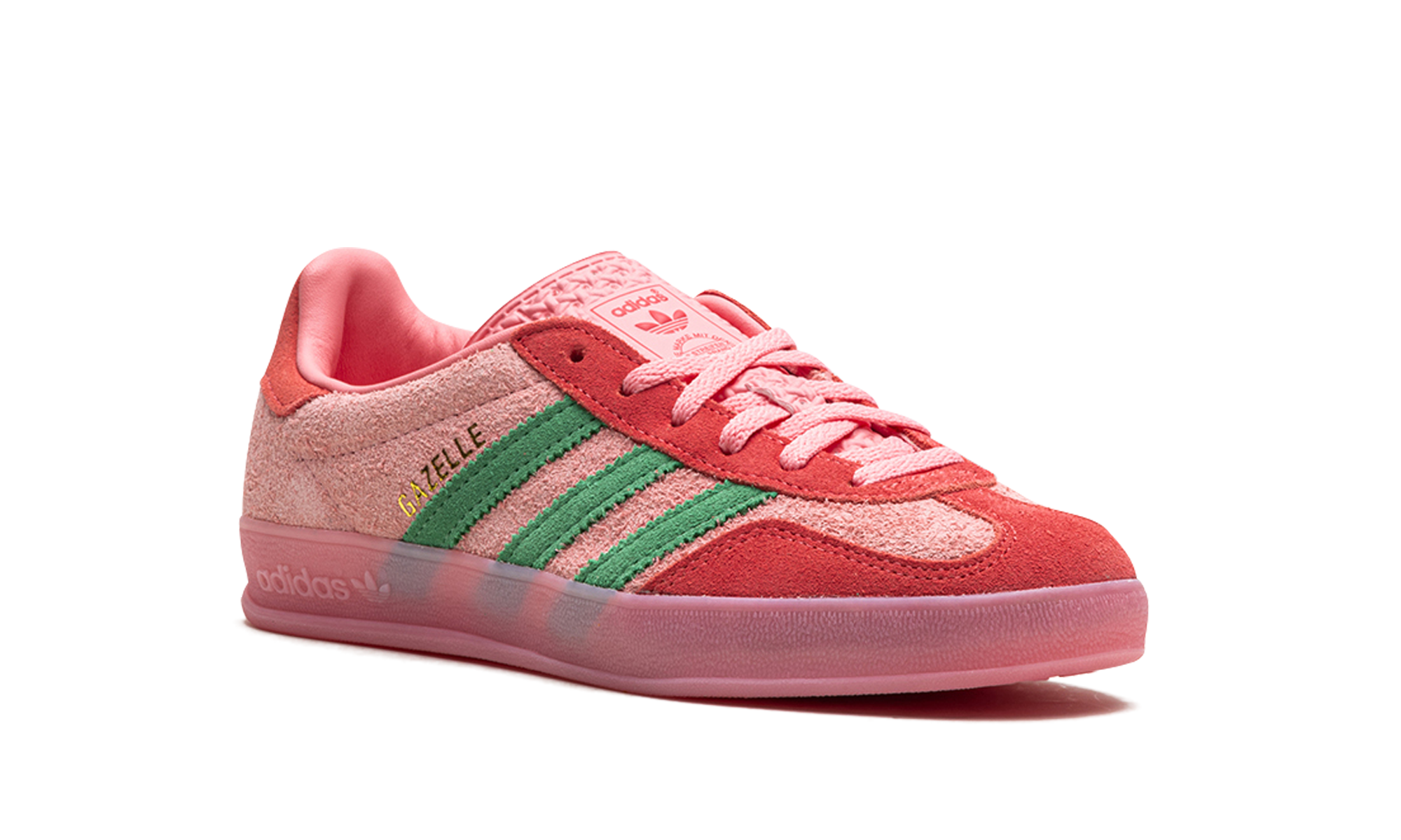 Adidas Gazelle Indoor WMNS Semi Pink Spark Preloved Scarlet IG6782