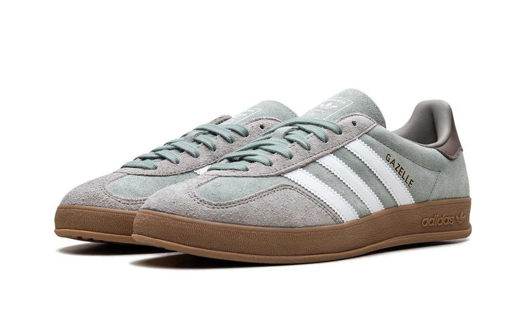 Adidas Gazelle Indoor Silver Pebble Silver Green JI3526