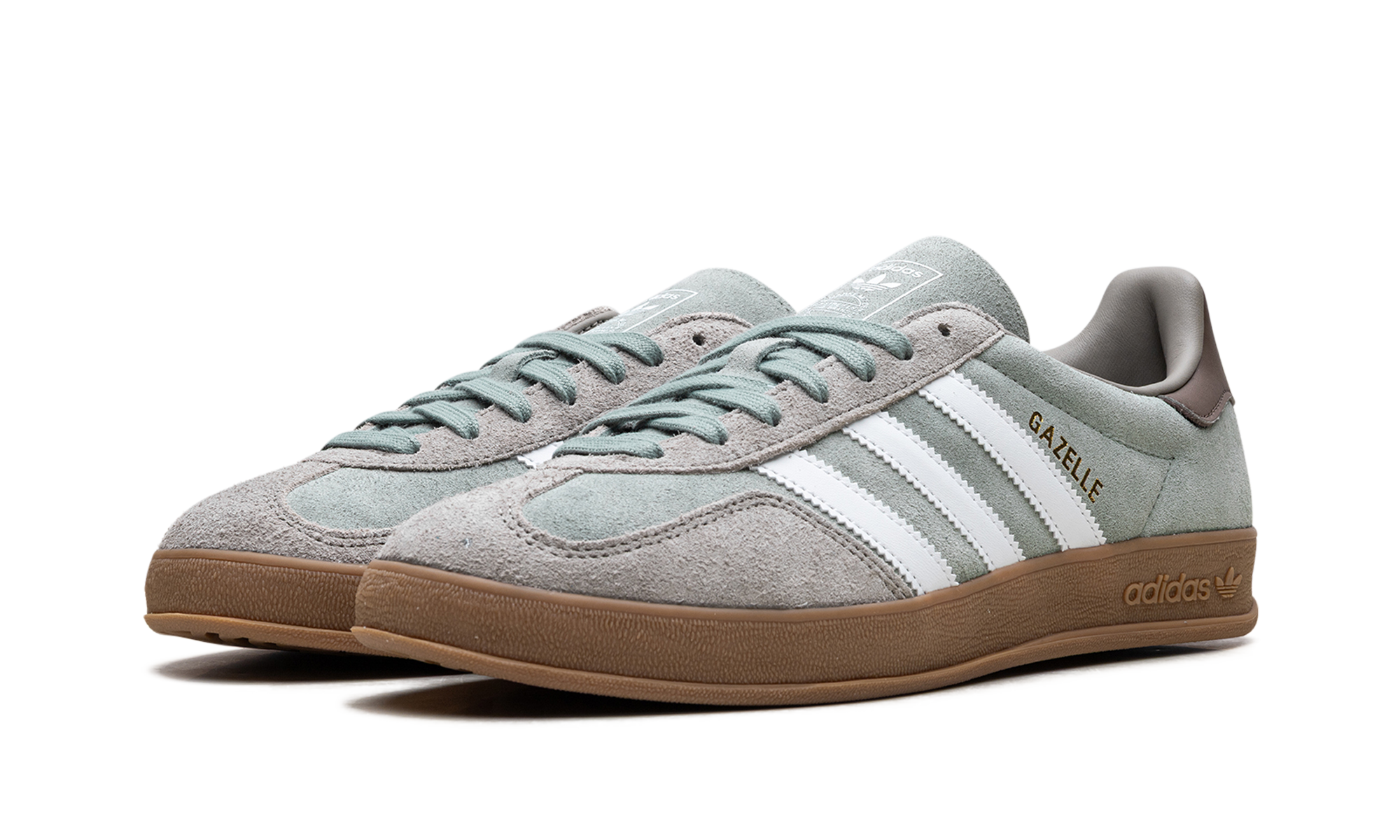Adidas Gazelle Indoor Silver Pebble Silver Green JI3526