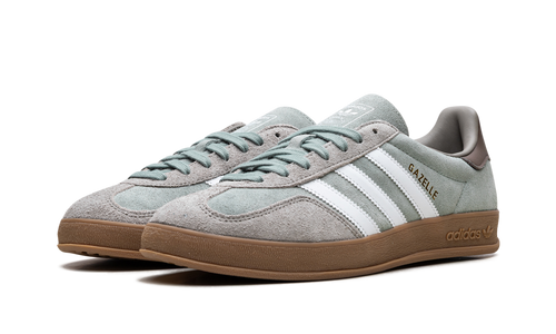 Adidas Gazelle Indoor Silver Pebble Silver Green JI3526